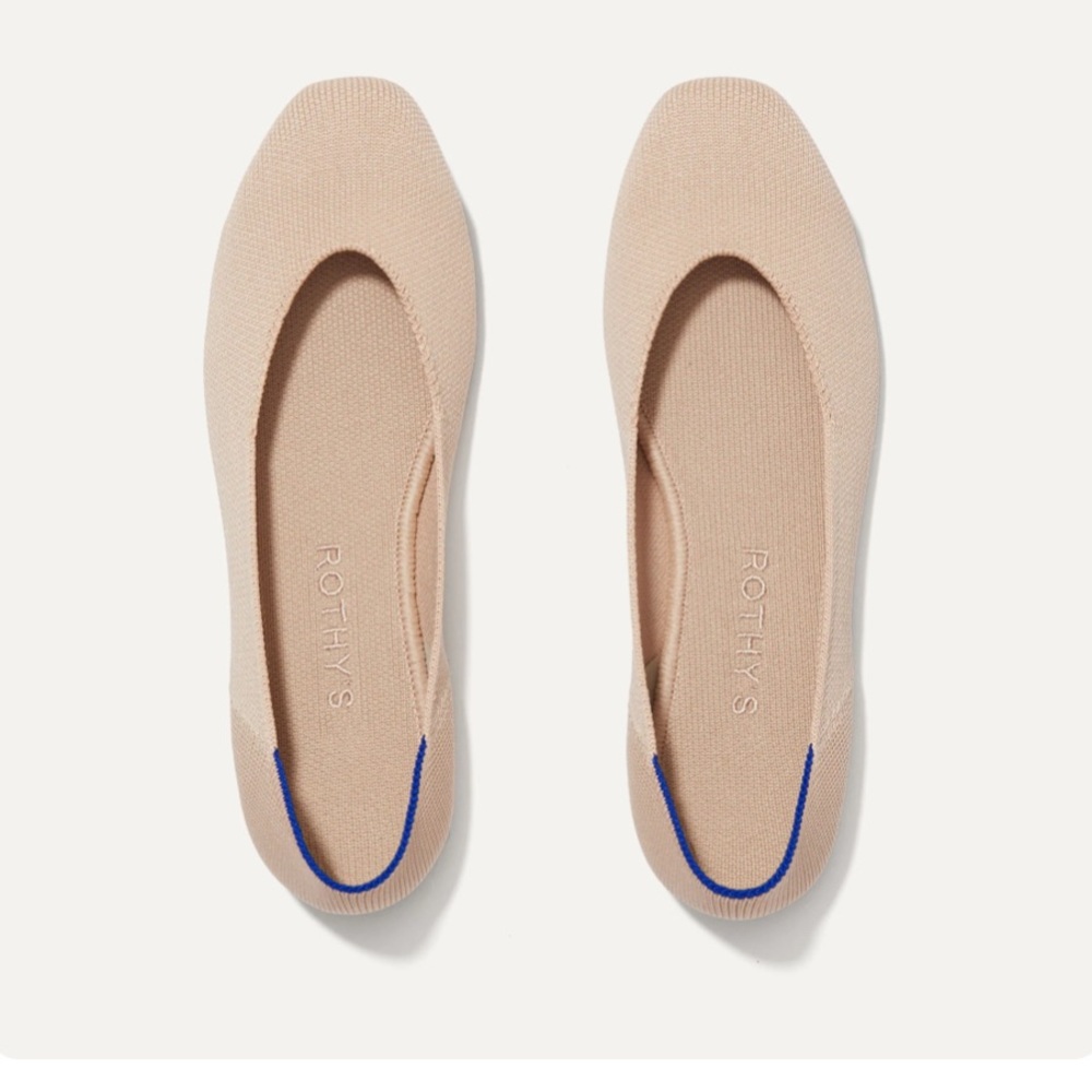 Rothy's Women's Beige and Blue Flats